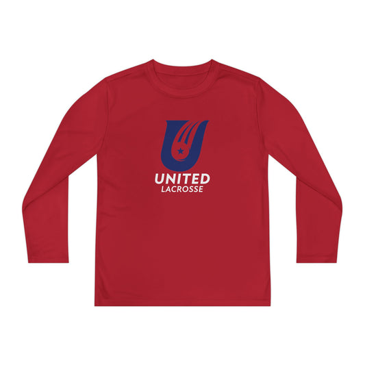 Youth United Lacrosse Sport-Tek Performance Long Sleeve Shirt