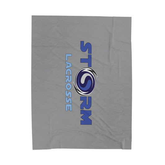 Storm Lacrosse Velveteen Plush Blanket (60" x 80")