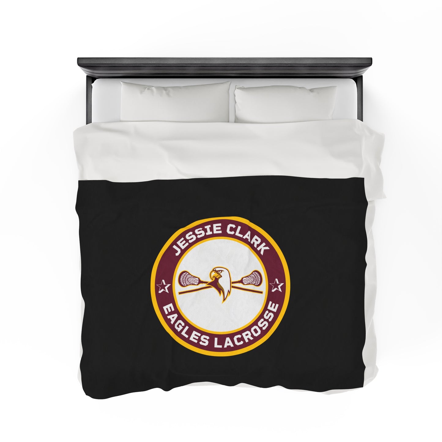 JCMS Lacrosse Velveteen Plush Blanket (60" x 80")