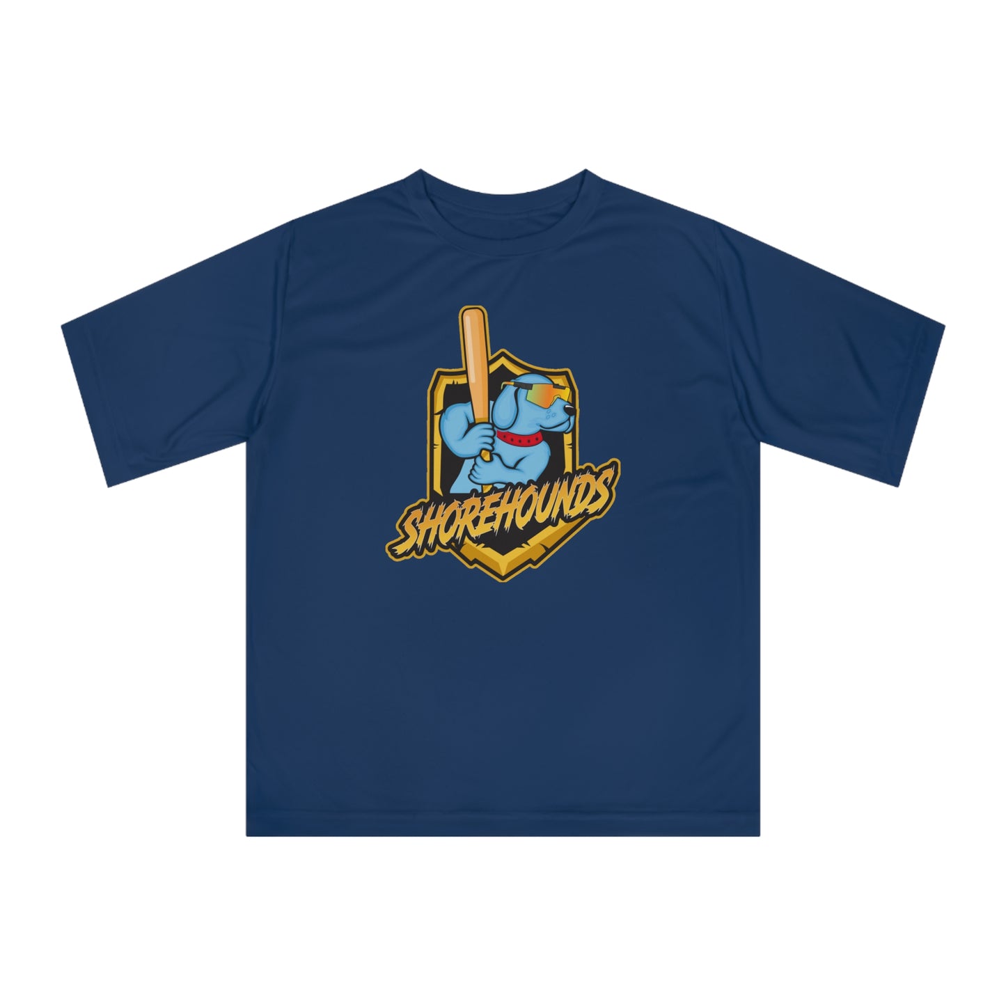 Adult Shorehounds Softball Team 365 Zone Performance T-shirt