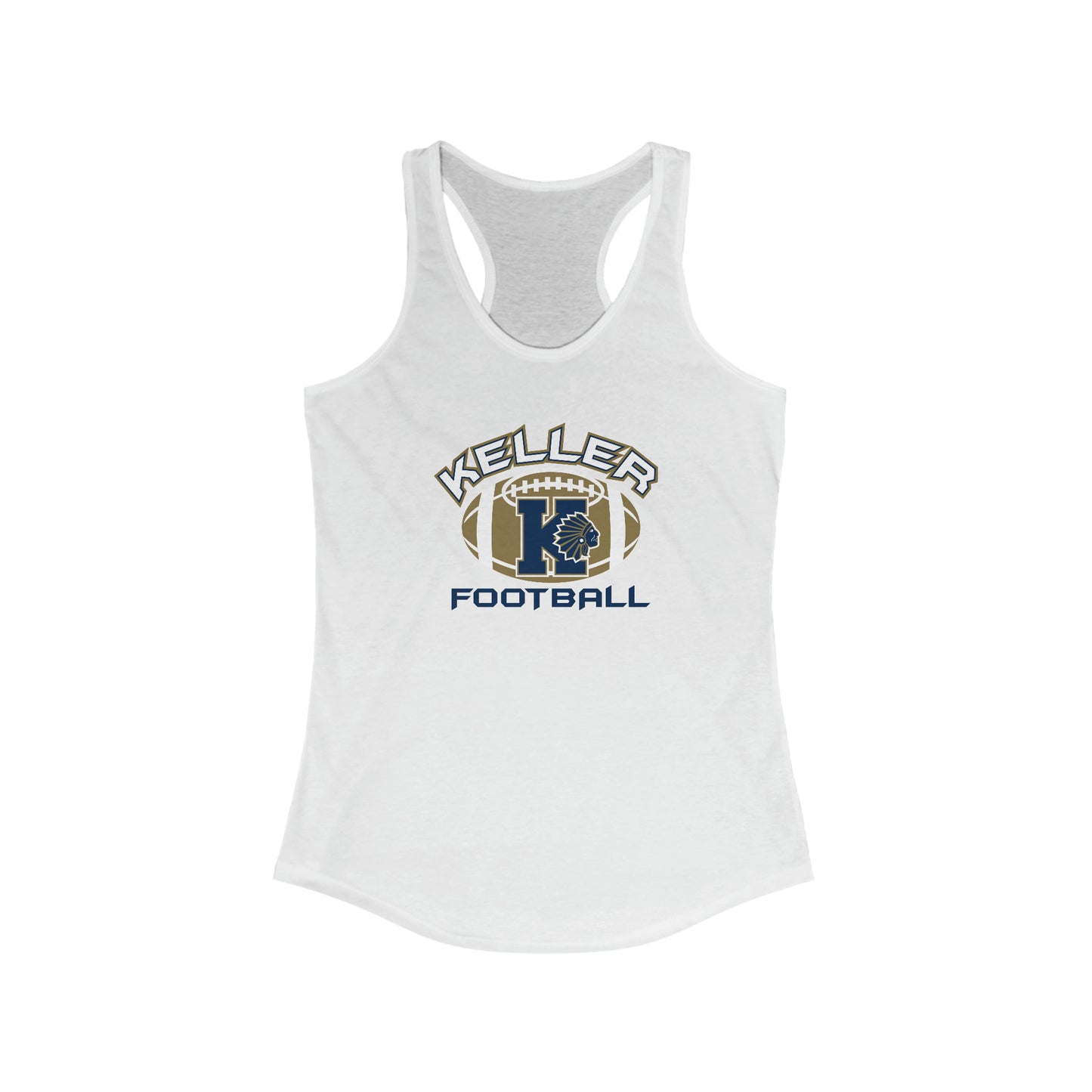 Women's Keller Football Next Level Racerback Tank