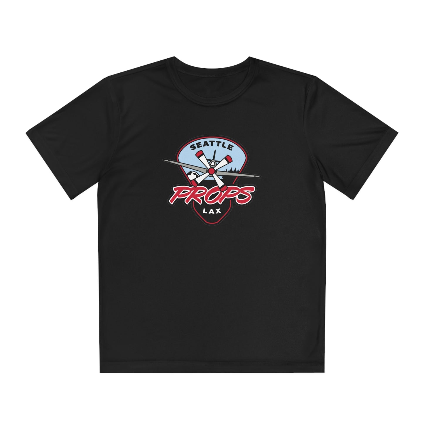 Youth Seattle Props Lacrosse Sport-Tek Performance Tee