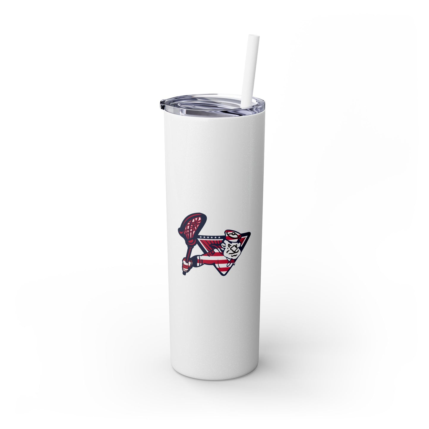 Sailors Lax Skinny Tumbler with Straw (20oz)