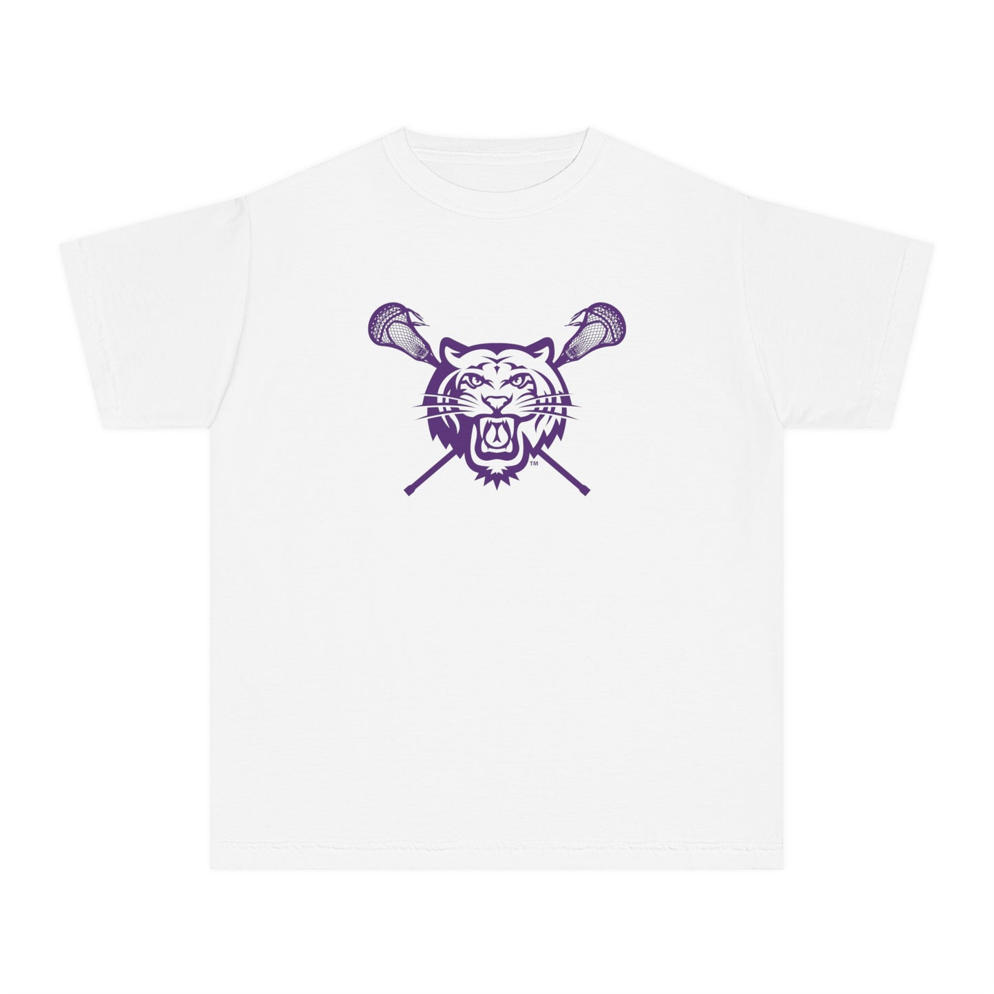 Youth Tiger Lax Comfort Colors Garment-Dyed T-Shirt