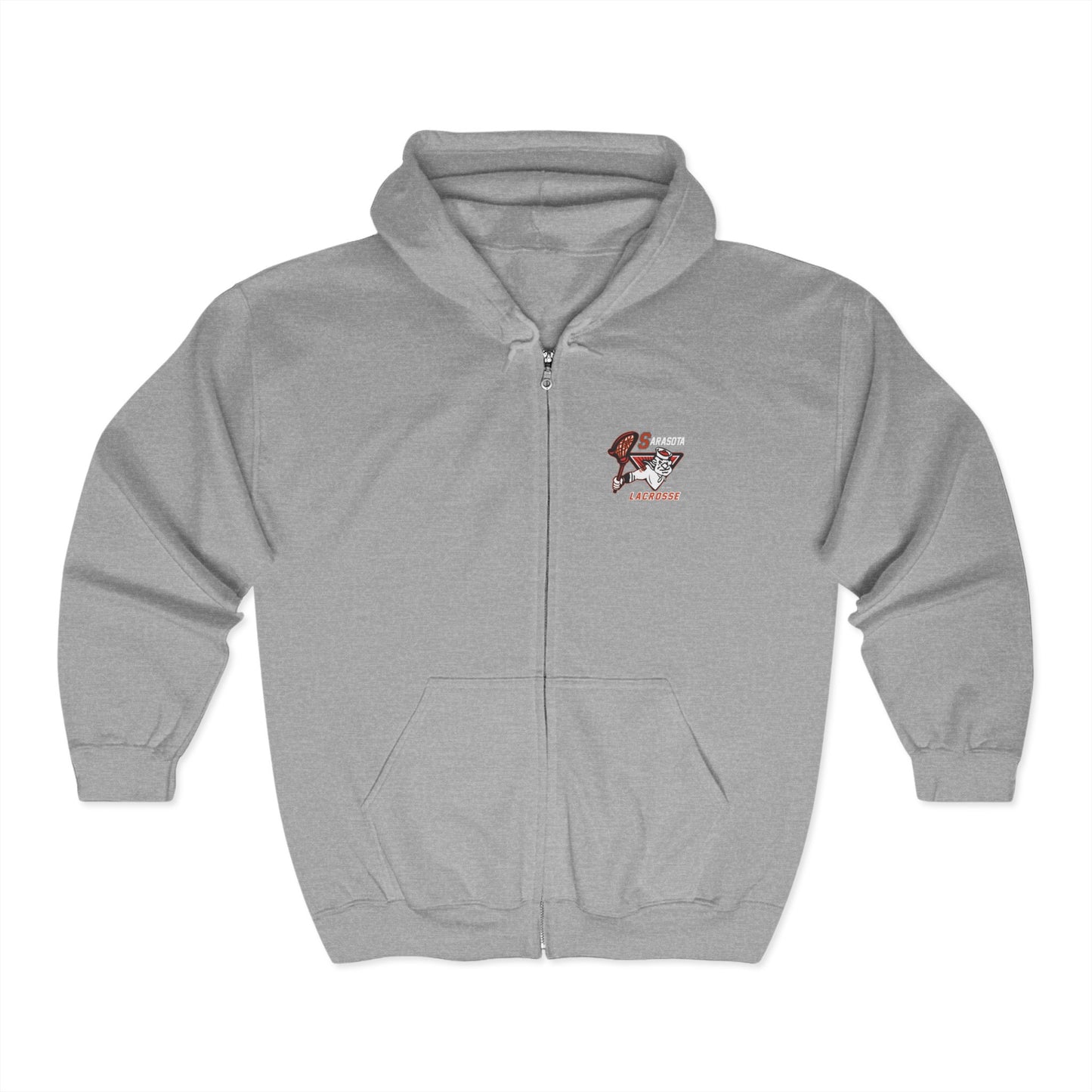 Adult Sailors Lax Heavy Blend Full Zip Hoodie