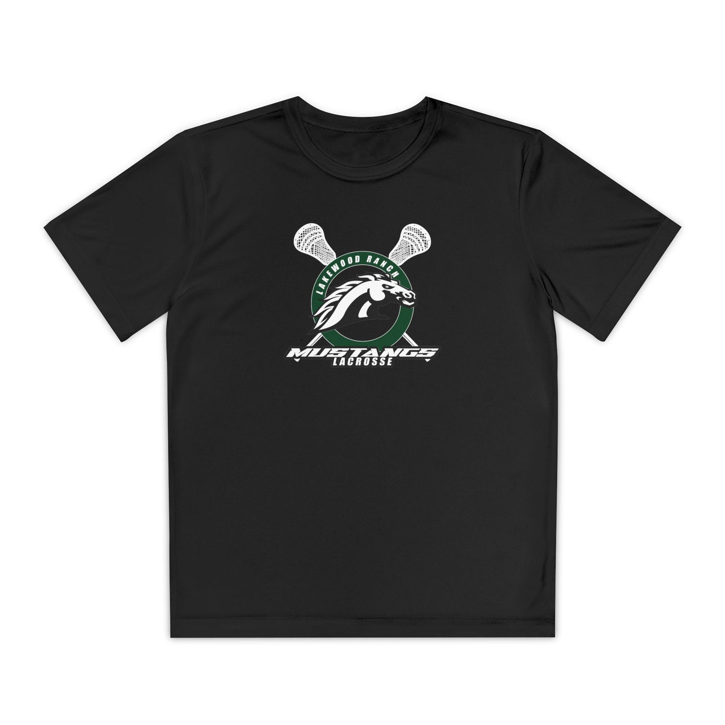 Youth Mustangs Lacrosse Sport-Tek Performance T-Shirt