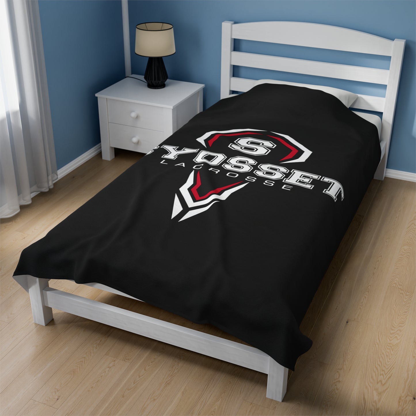 Syosset Lacrosse Velveteen Plush Blanket (60"x80")
