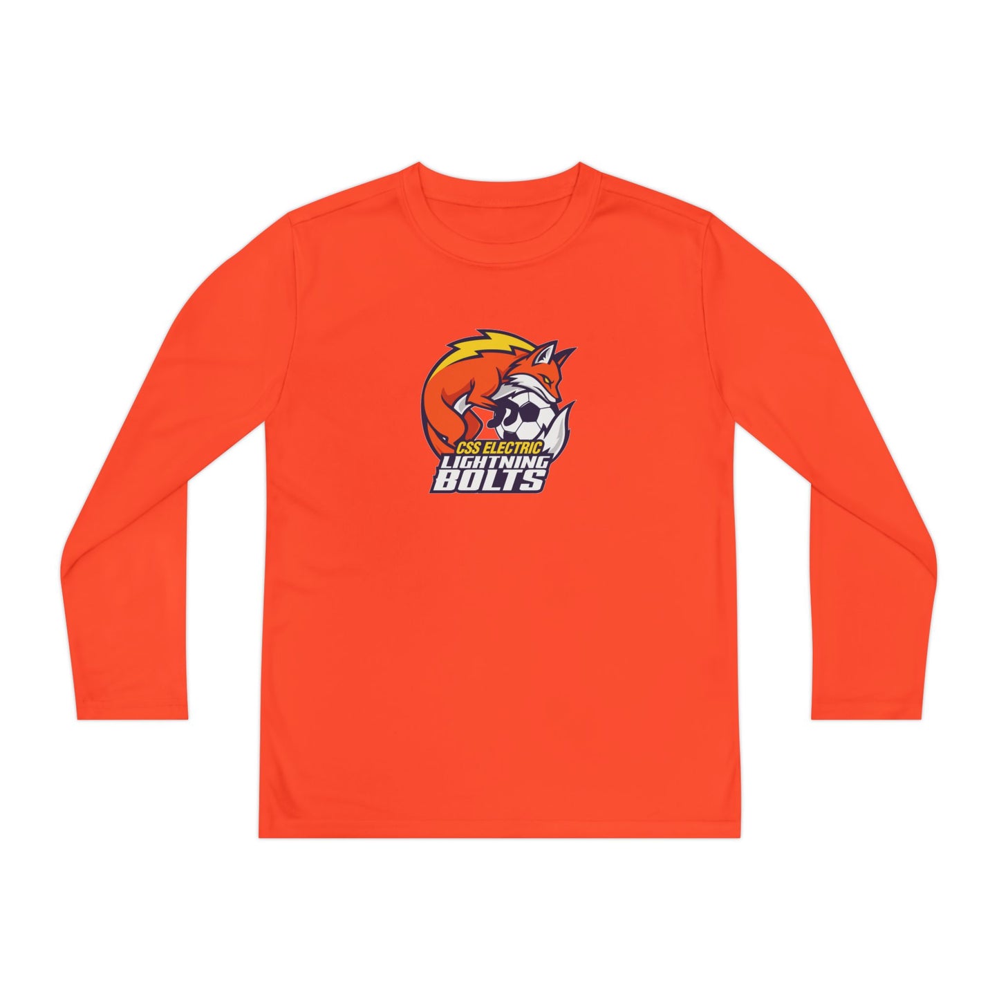 Youth Lightning Bolts Sport-Tek Performance Long Sleeve Shirt