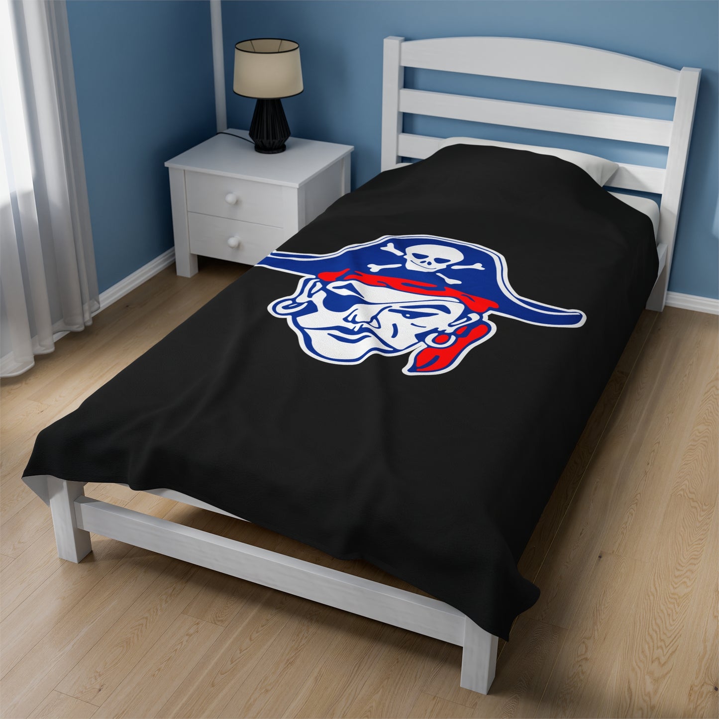Fairport Football and Cheer Velveteen Plush Blanket