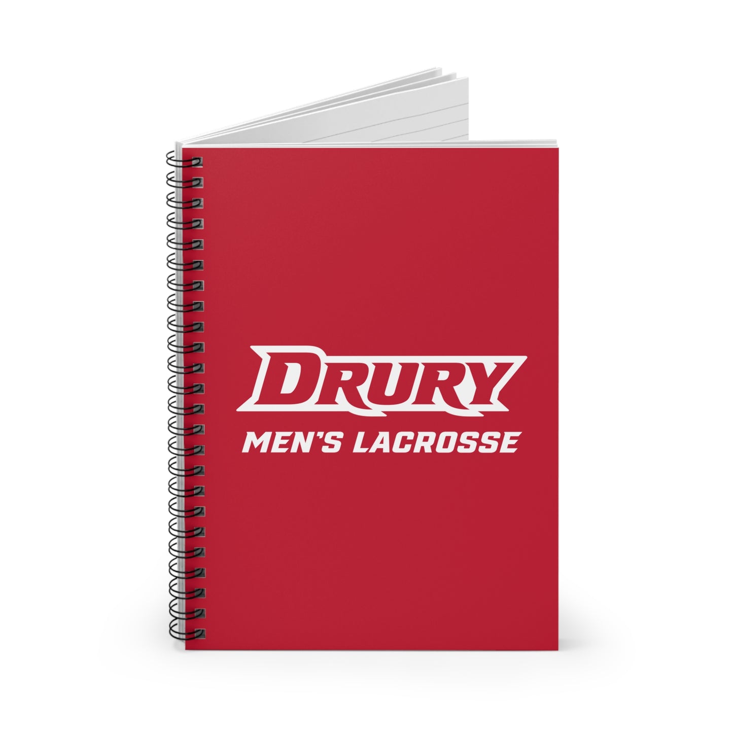 Drury Lacrosse Spiral Notebook - Ruled Line (8" x 6")