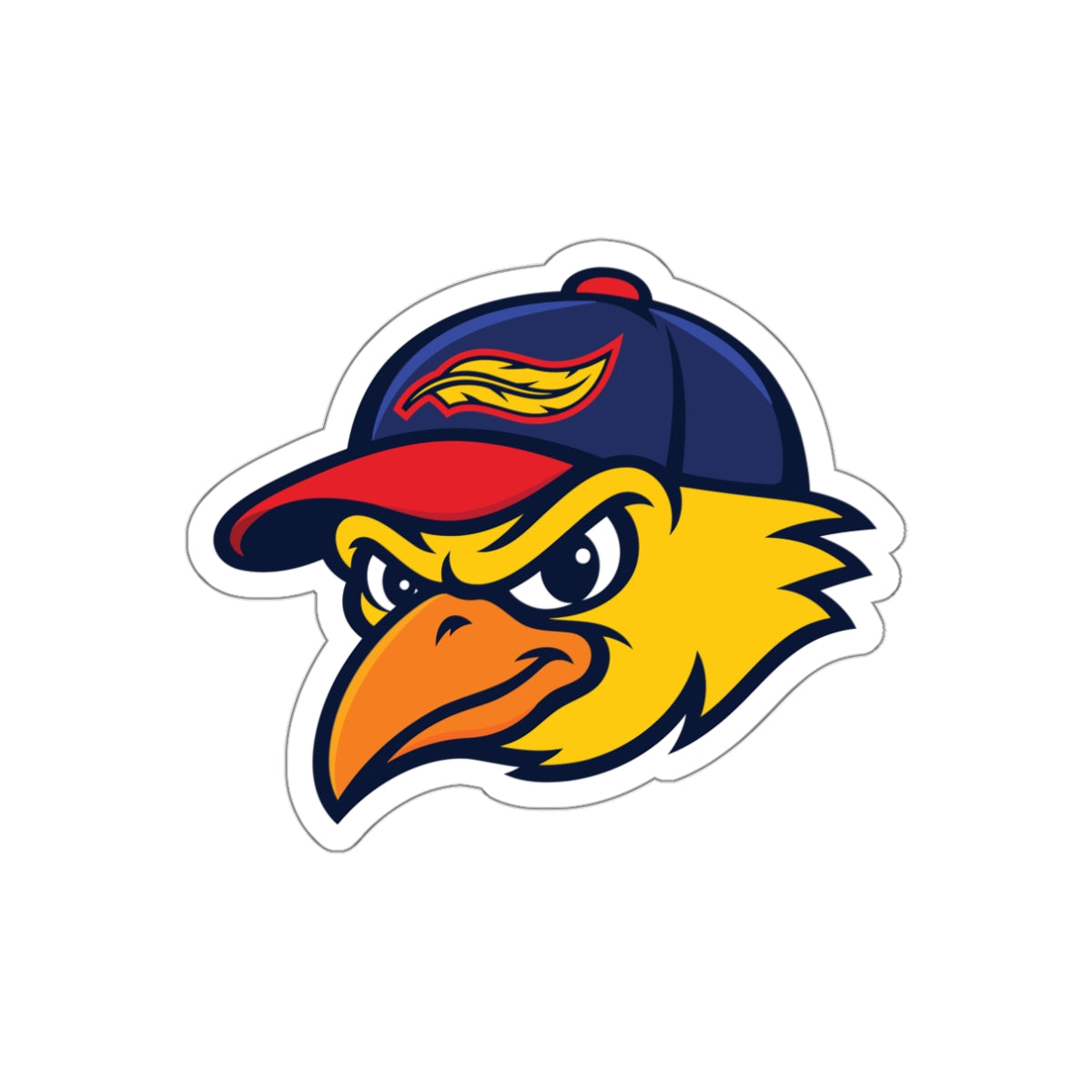 Mudhens Baseball Die Cut Stickers