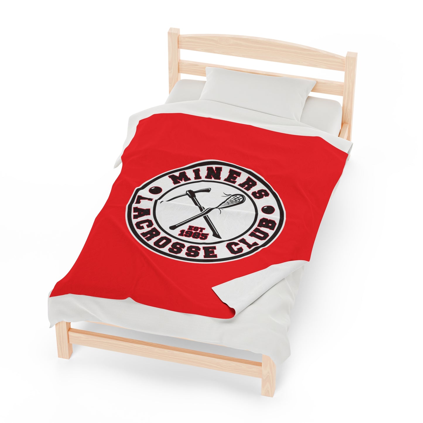 Edmonton Miners Velveteen Plush Blanket