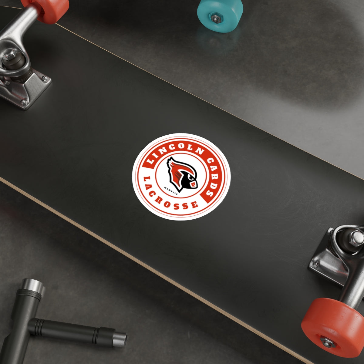 Lincoln Lacrosse Die-Cut Outdoor Sticker