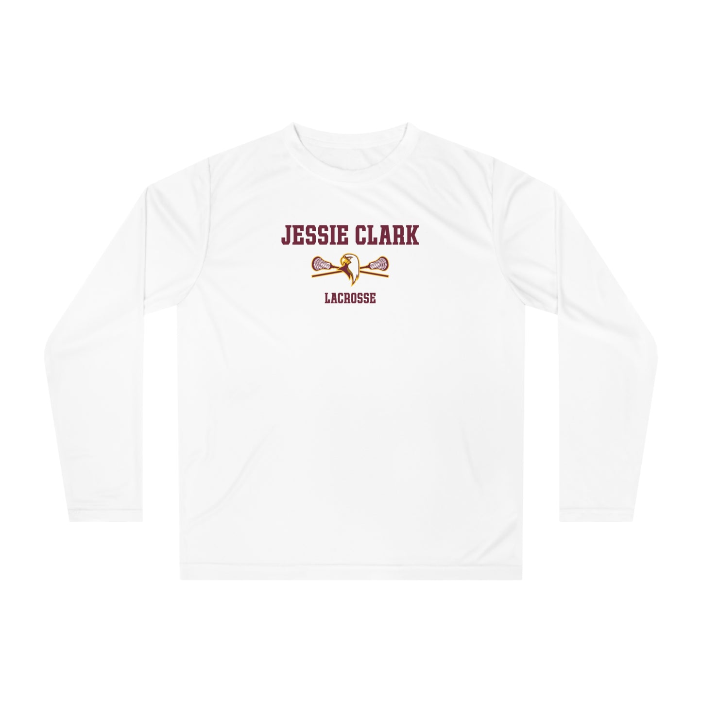 Jessie Clark Lacrosse Unisex Performance Long Sleeve Shirt