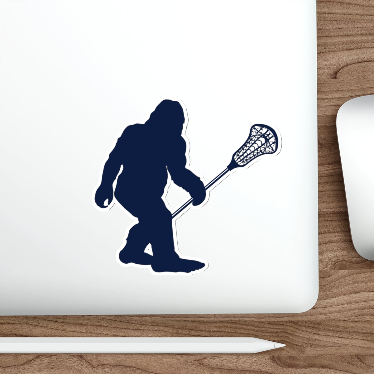Sasquatch Lacrosse Die Cut Sticker