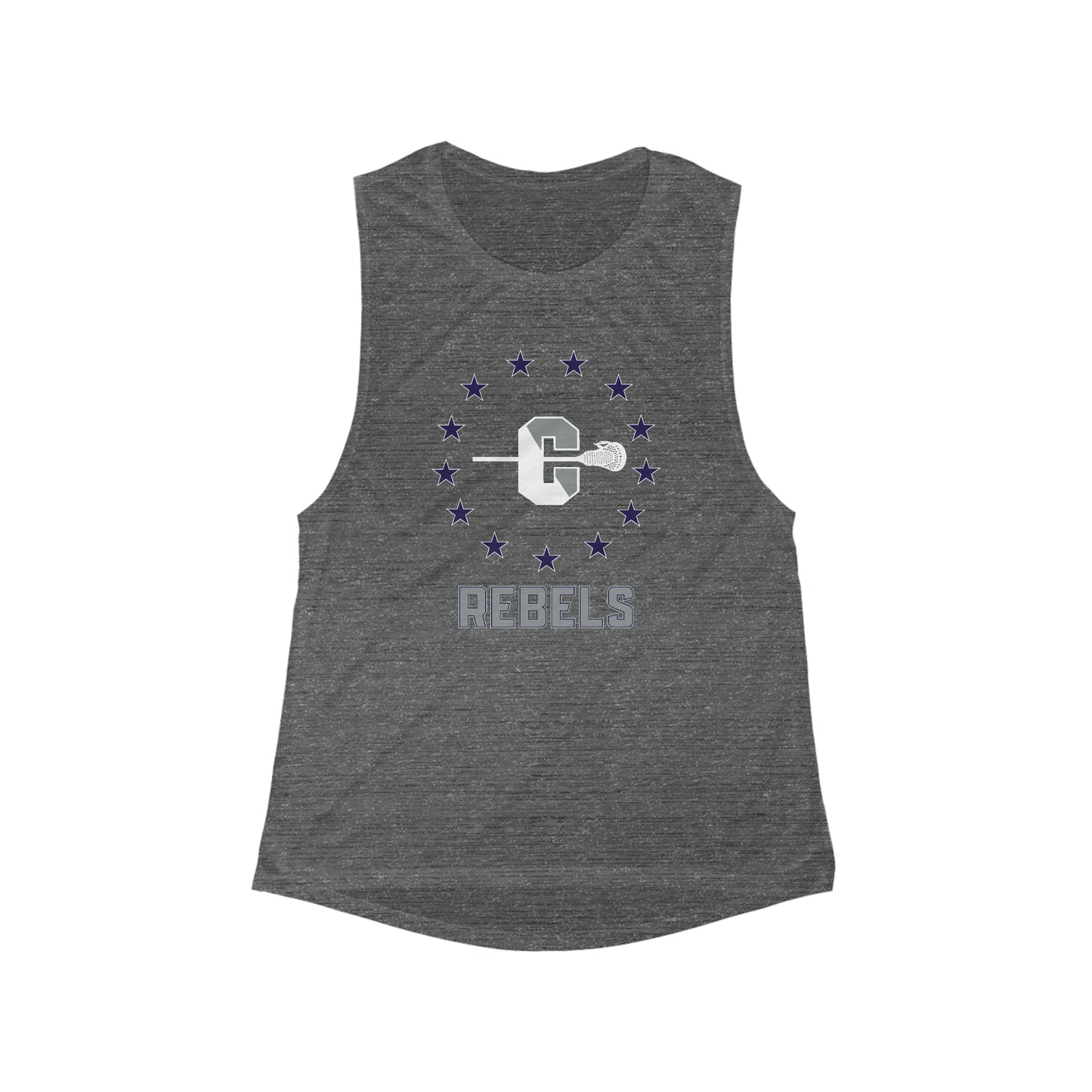 Women's Rebel Lax Bella + Canvas Flowy Scoop Sport Tank