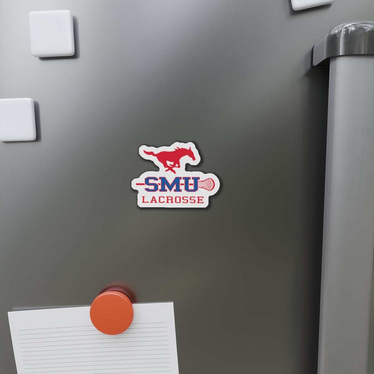SMU Lacrosse Die-Cut Magnet