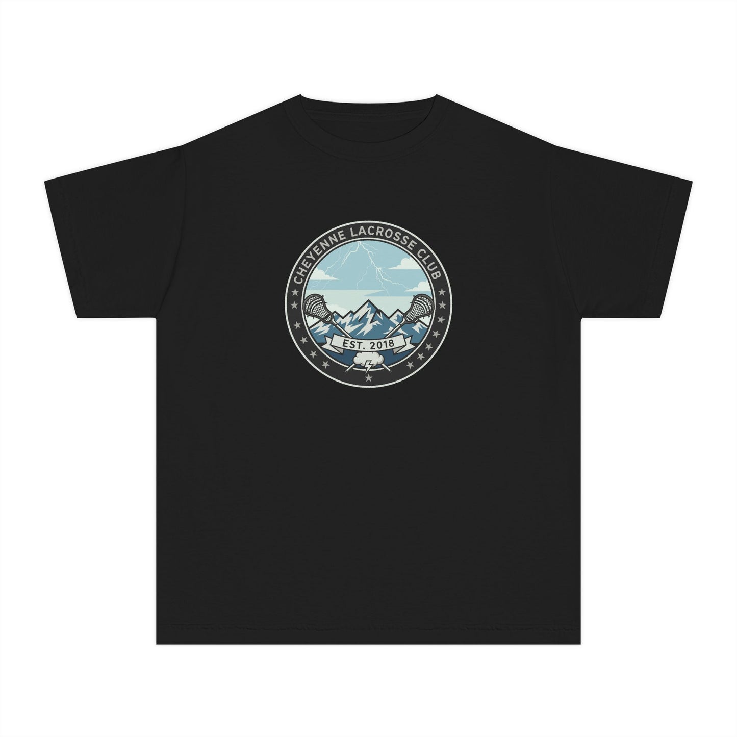 Youth Cheyenne Lacrosse Comfort Colors Garment Dyed T-Shirt