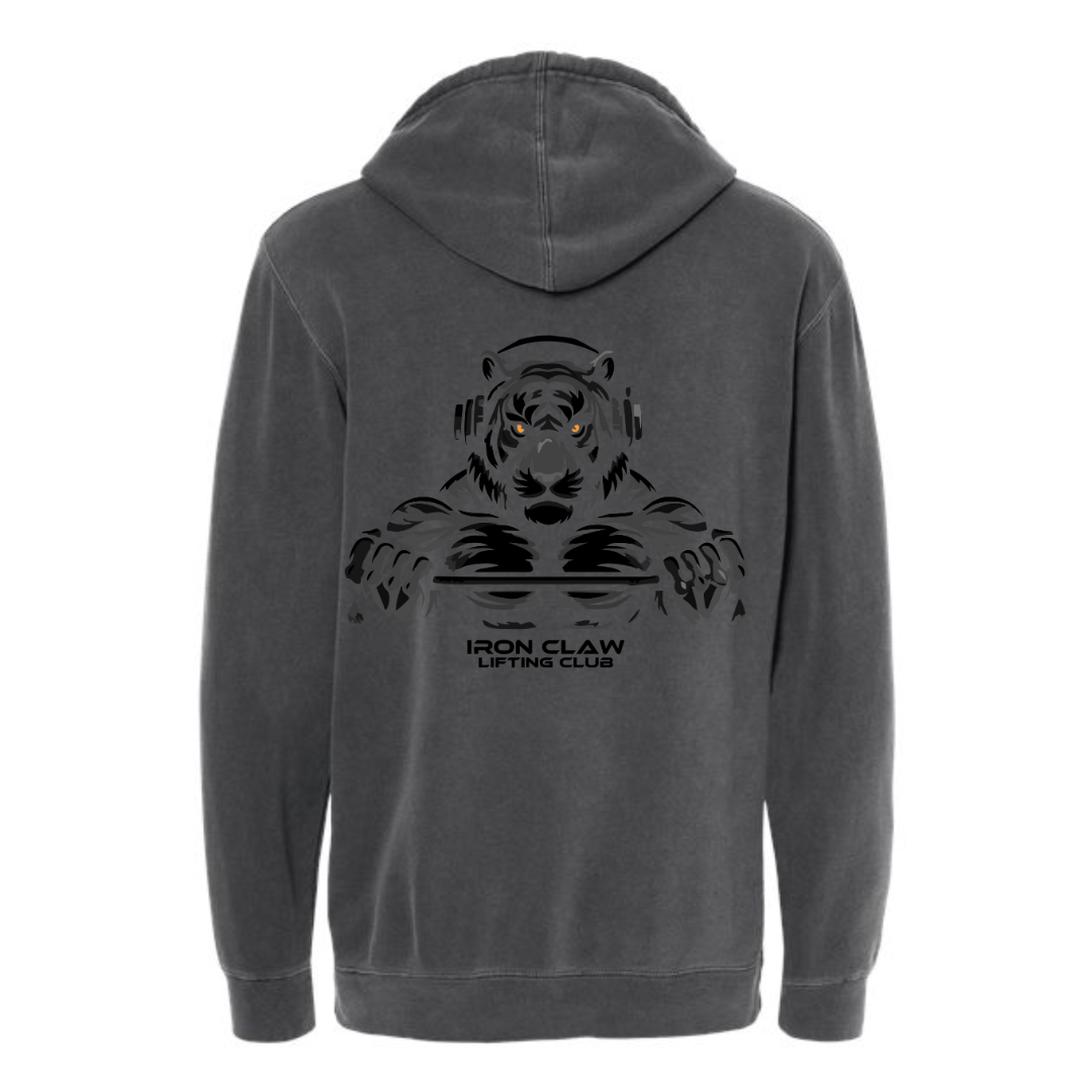 Adult Iron Claw Independent Pigment Dyed Hoodie