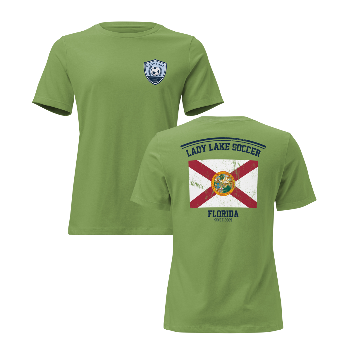 Women's Lady Lake Soccer Association Bella + Canvas Relaxed T-Shirt