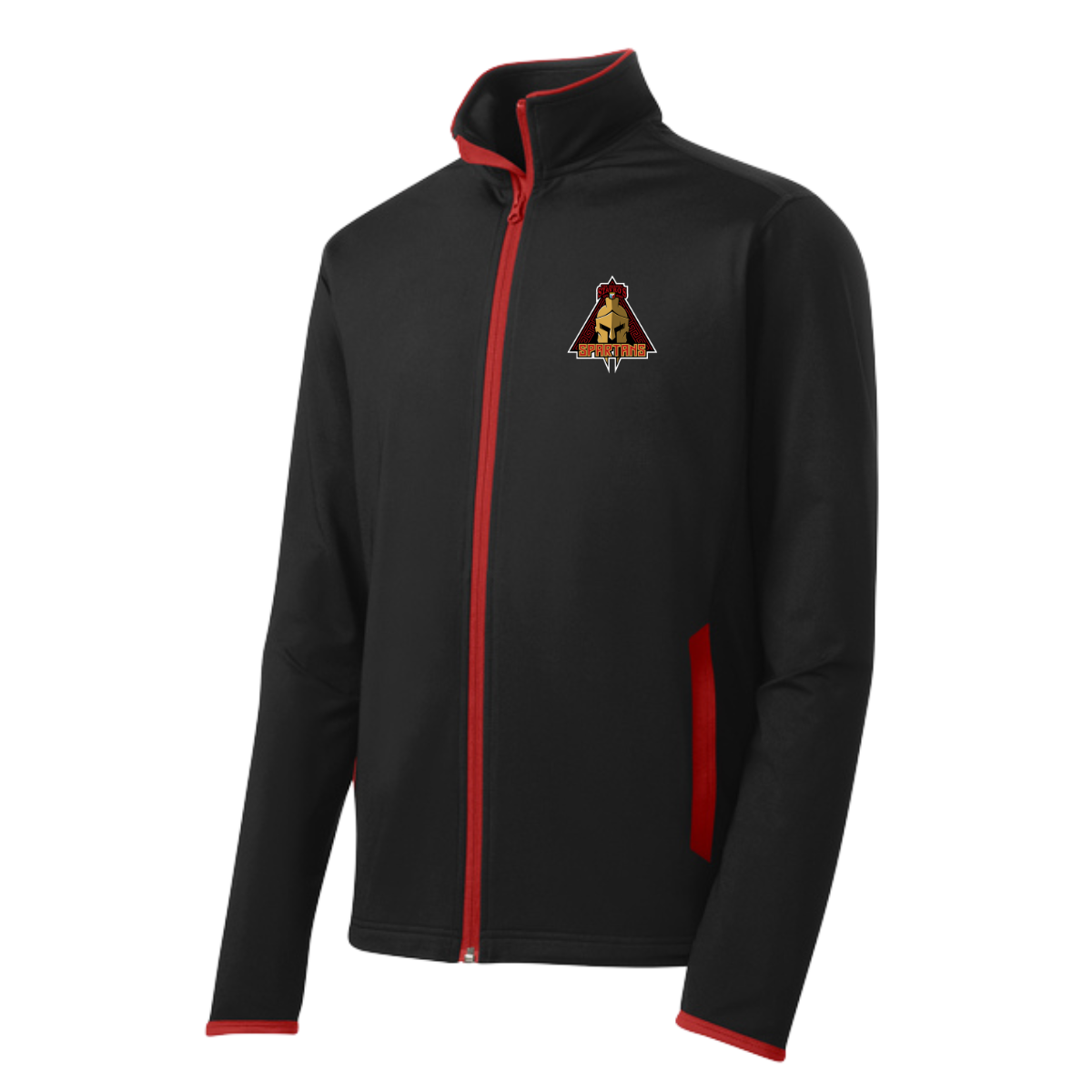 Adult Spartans Sport-Tek Sport-Wick Stretch Full-Zip Jacket