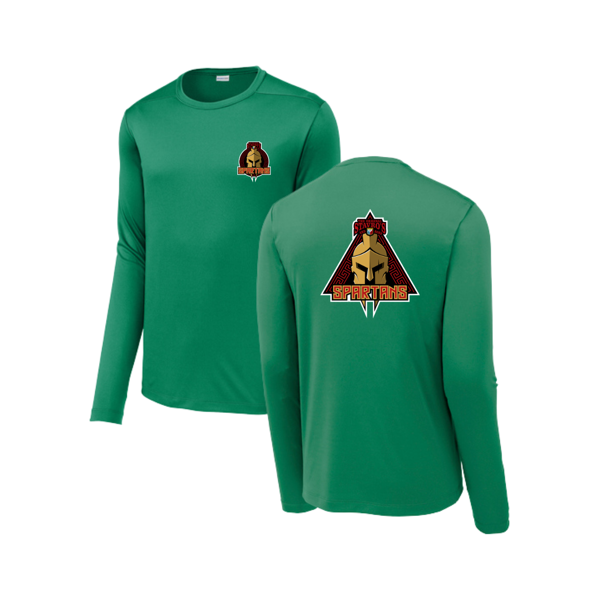 Adult Spartans Sport-Tek Posi UV Pro LS Tee
