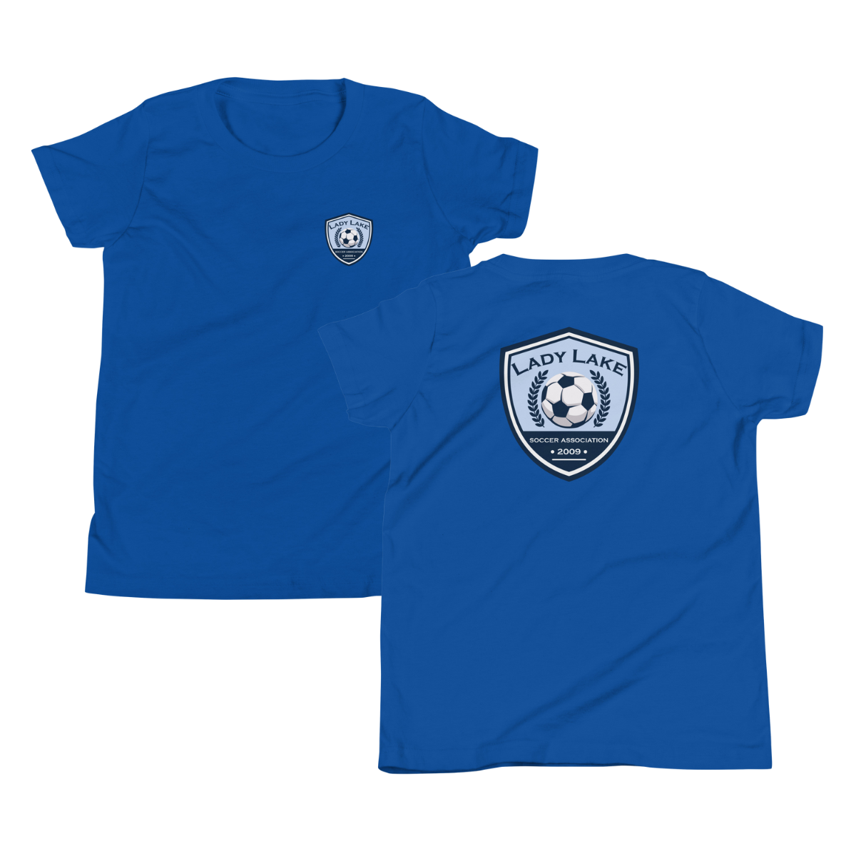 Youth Lady Lake Soccer Association Bella + Canvas Staple Tee