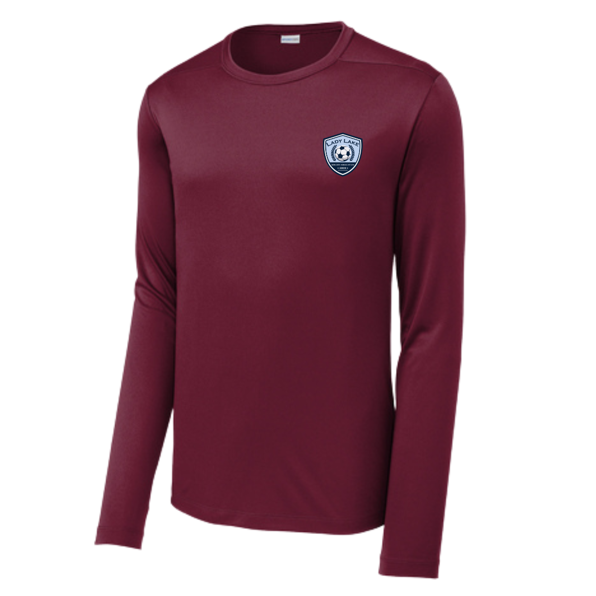 Adult Lady Lake Soccer Association Sport-Tek Posi UV Pro LS Tee