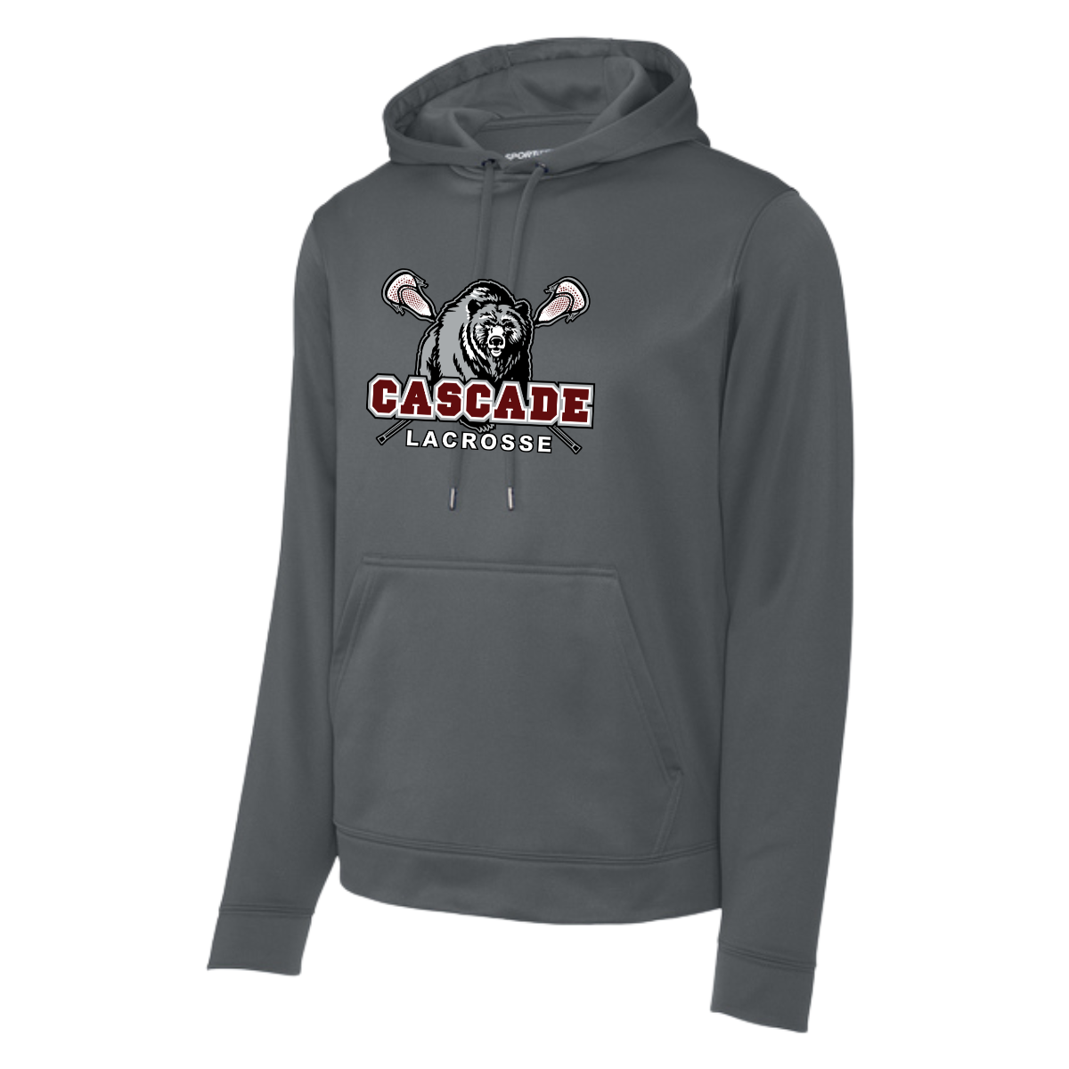 Adult Cascade Lacrosse Sport-Tek Sport-Wick Fleece Hoodie