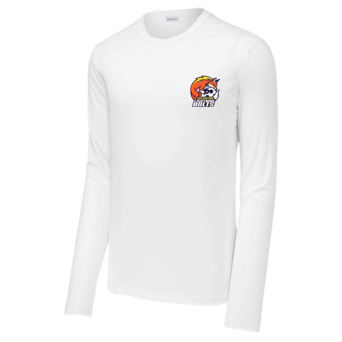 Adult Lightning Bolts Sport-Tek Posi UV Pro LS Tee
