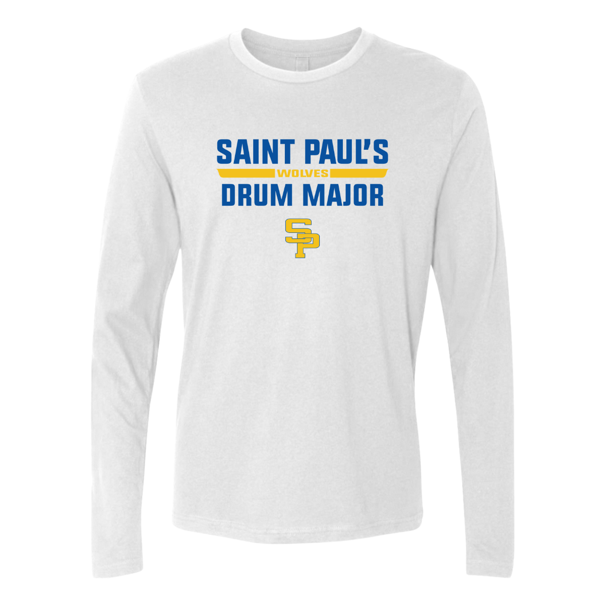 Adult St Paul's Marching Wolves Next Level Long Sleeve Crew