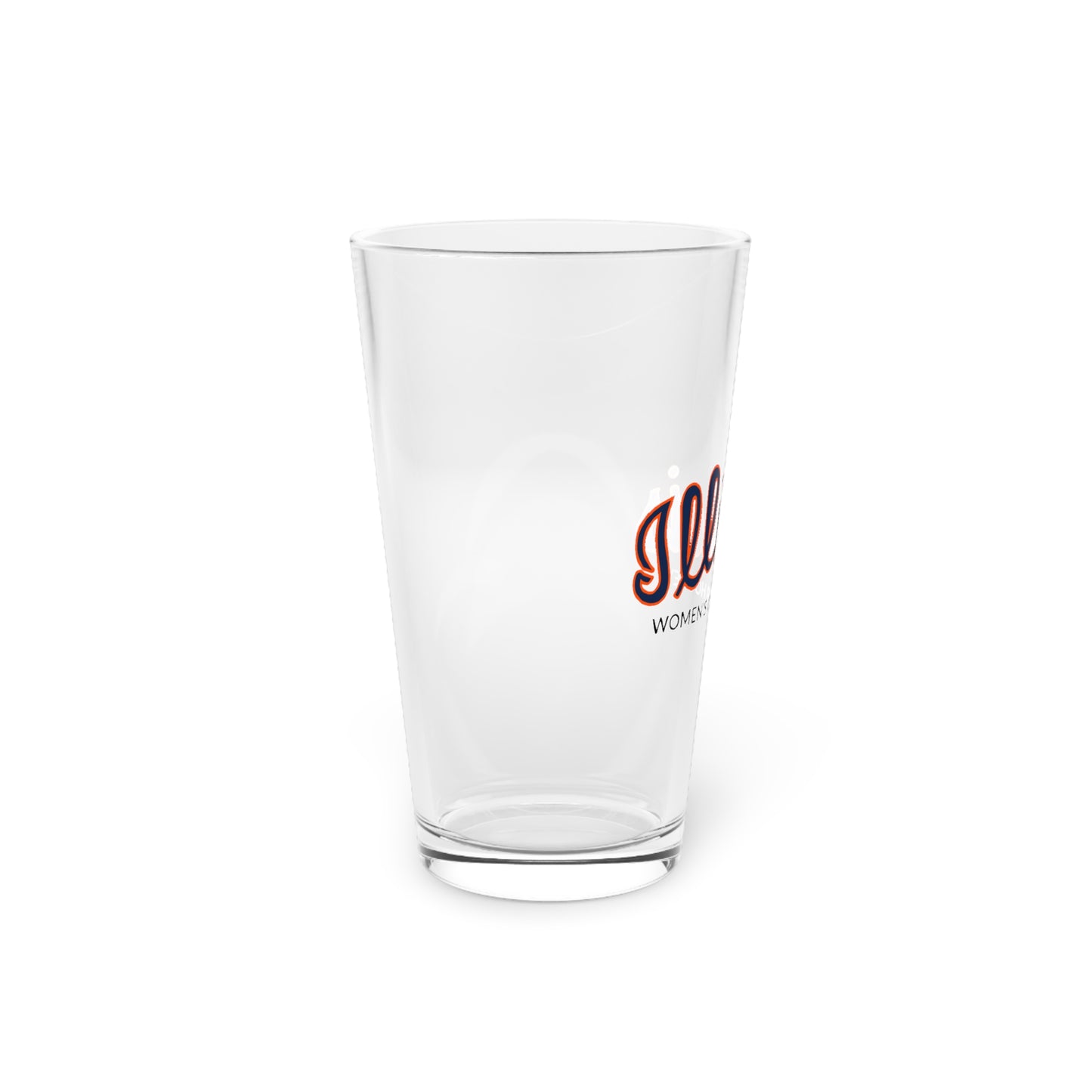 Illinois Hockey Pint Glass