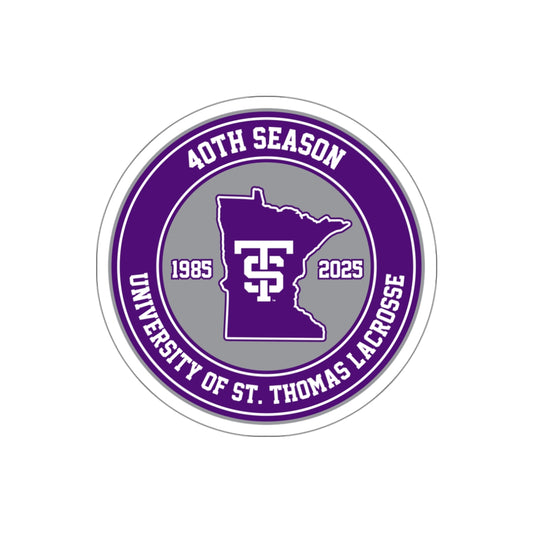 UST Lacrosse Die-Cut Sticker