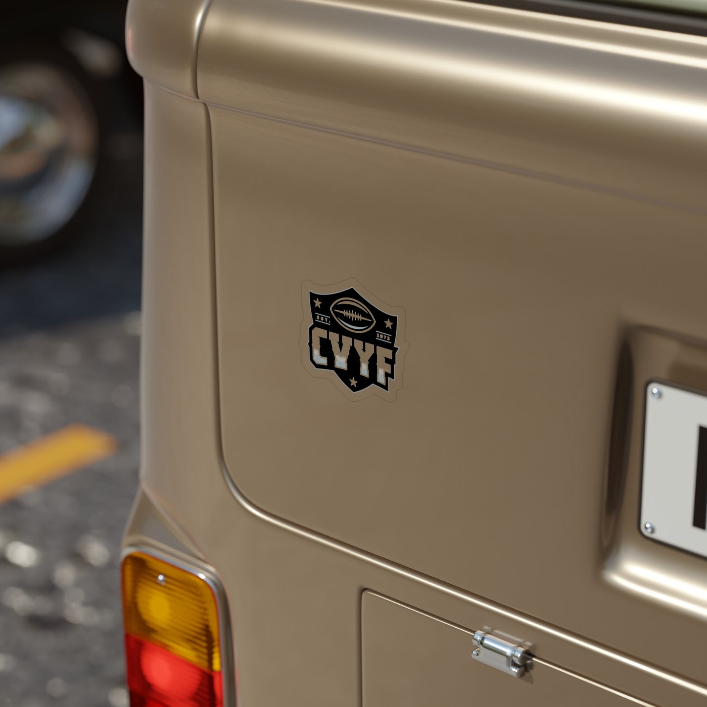 CVYF Transparent Die-Cut Outdoor Sticker