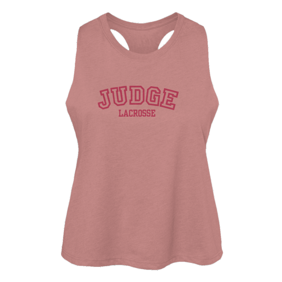 Women's Judge Lax Racerback Cropped Tank