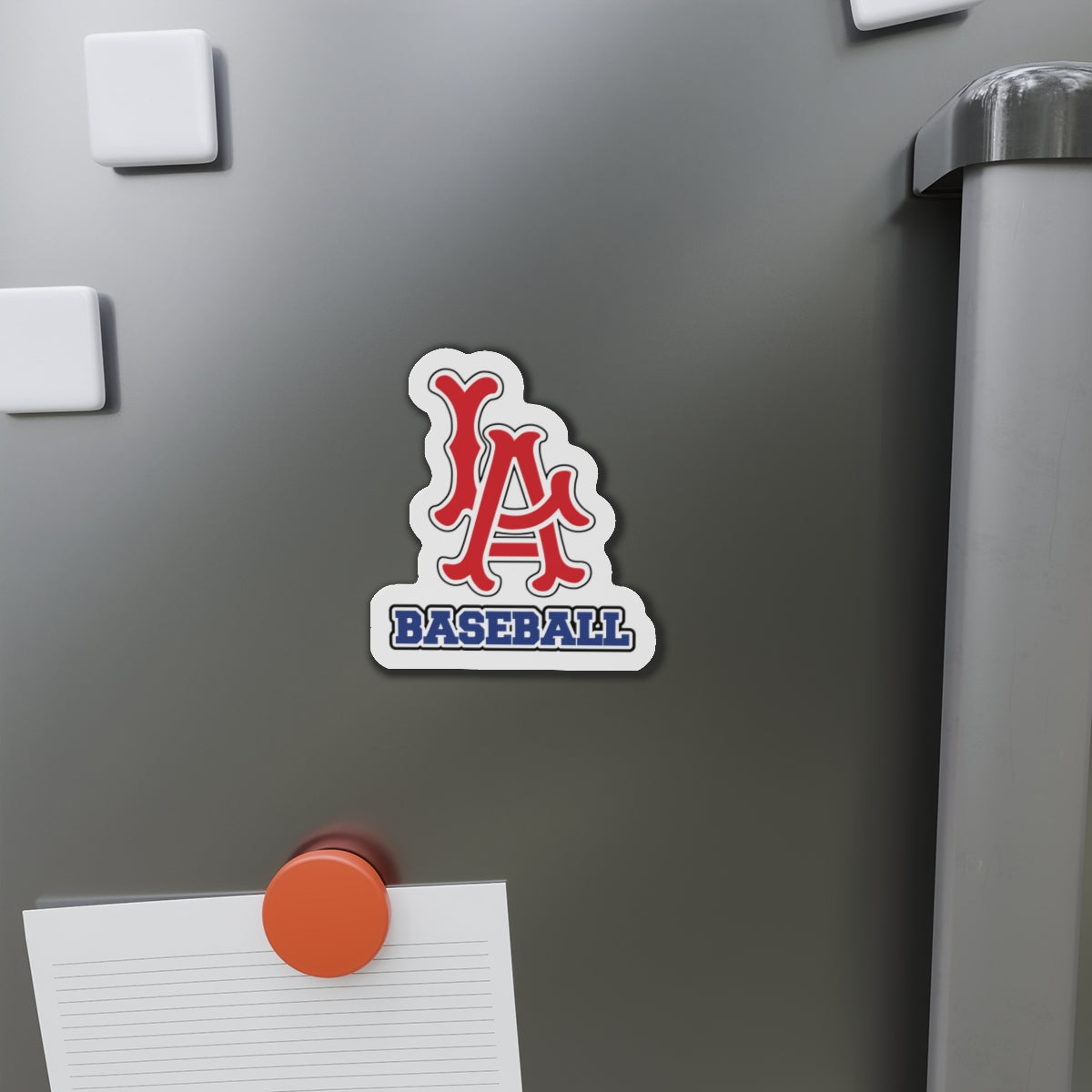 LA Baseball Die-Cut Magnet