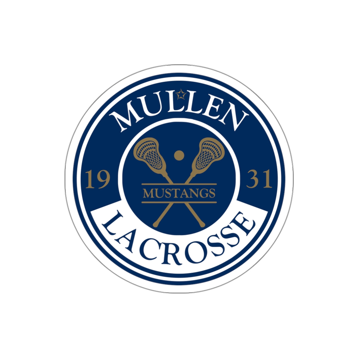 Mullen Lacrosse Die-Cut Sticker