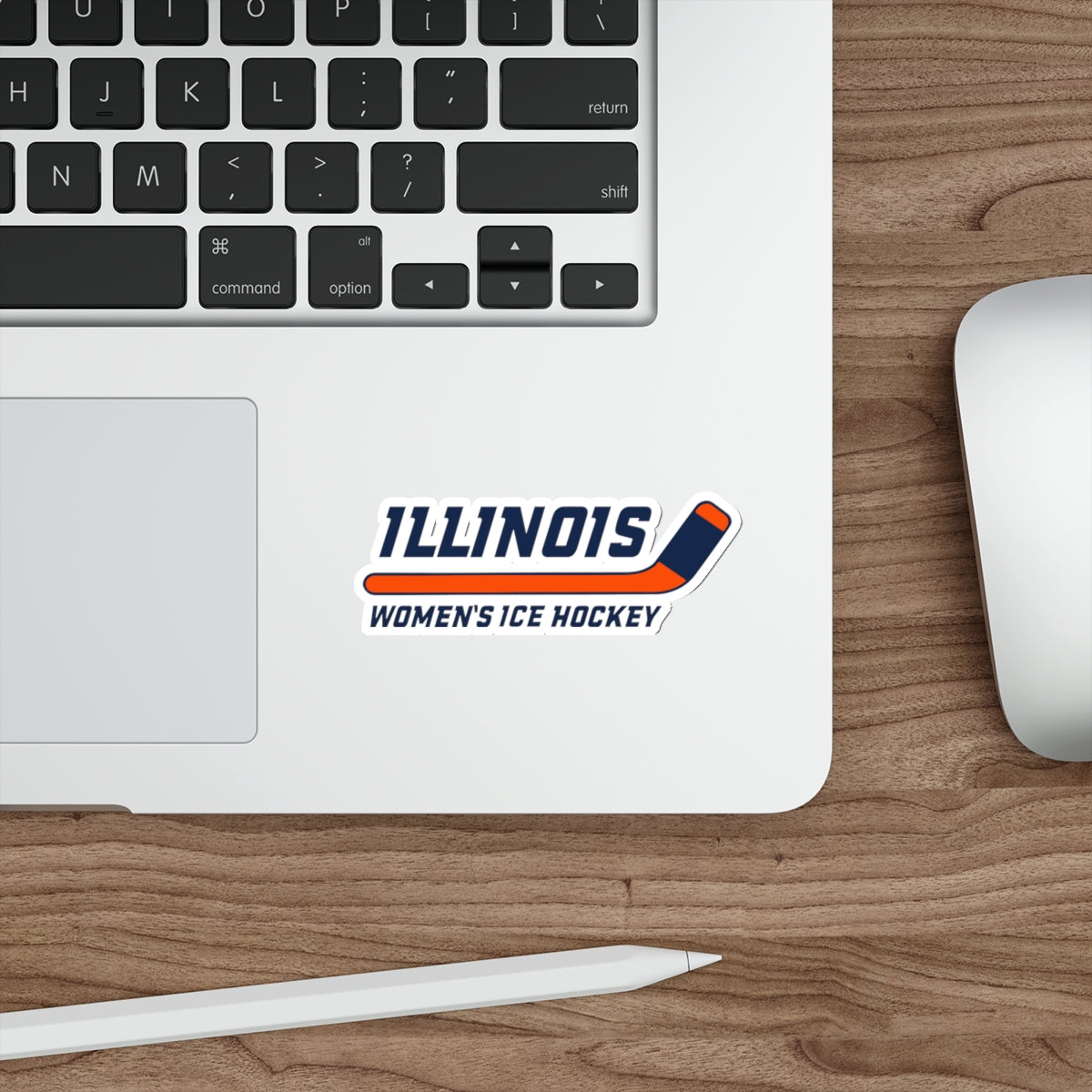Illinois Women's Hockey Die-Cut Sticker