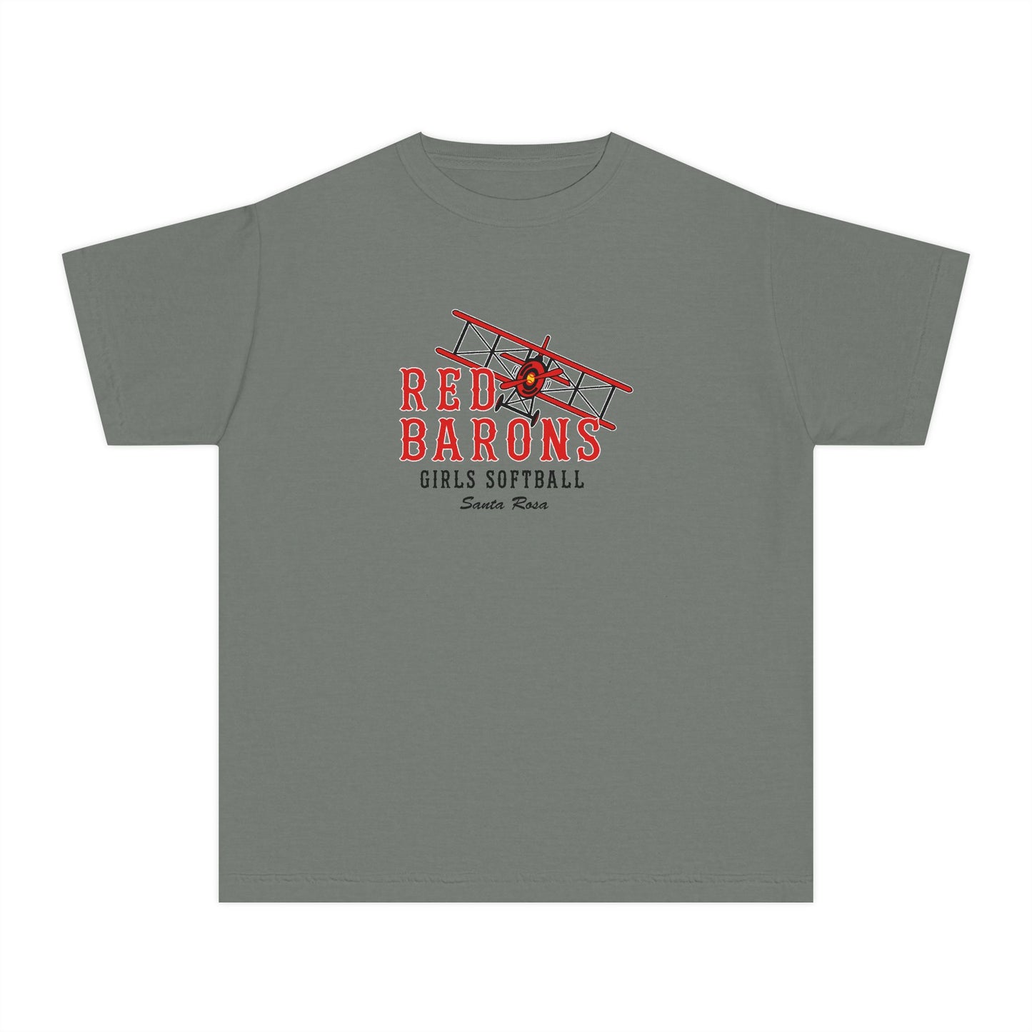 Youth Santa Rosa Red Barons Comfort Colors Garment Dyed T-Shirt