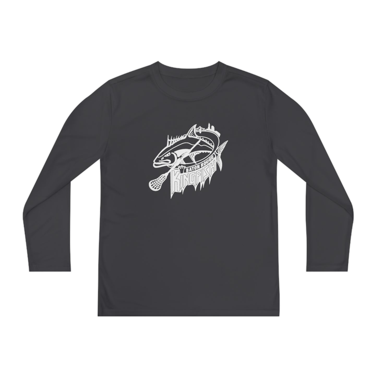 Youth Kingfish Lacrosse Sport-Tek Performance Long Sleeve Shirt