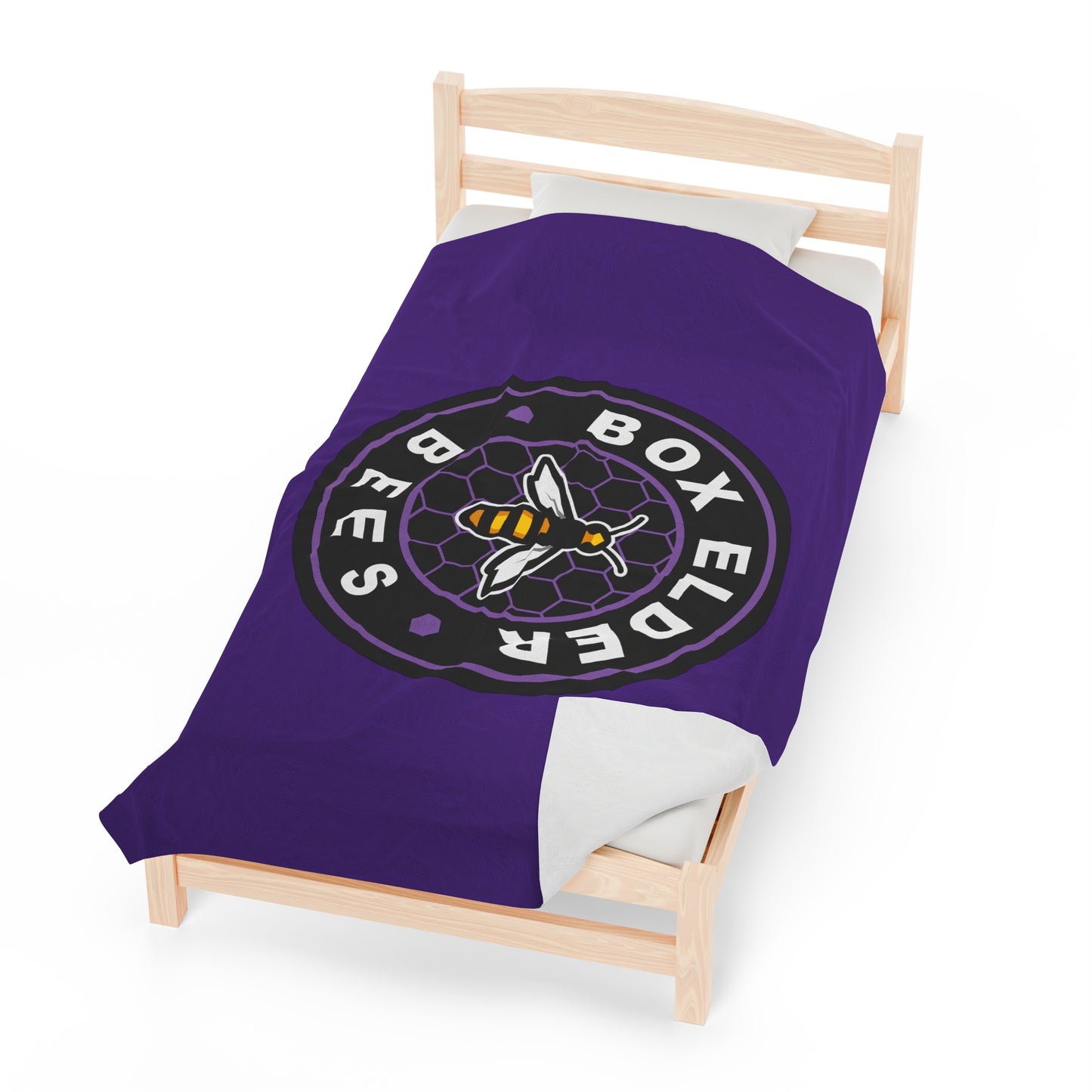 Box Elder Lacrosse Velveteen Plush Blanket