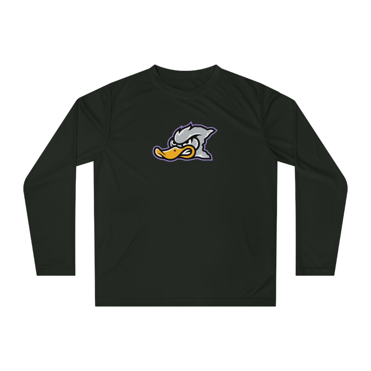 Adult Grey Duck Lacrosse Team 365 Performance Long Sleeve Shirt