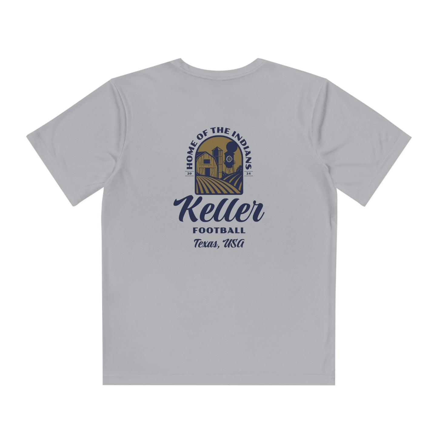 Youth Keller Football Sport-Tek Performance T-Shirt