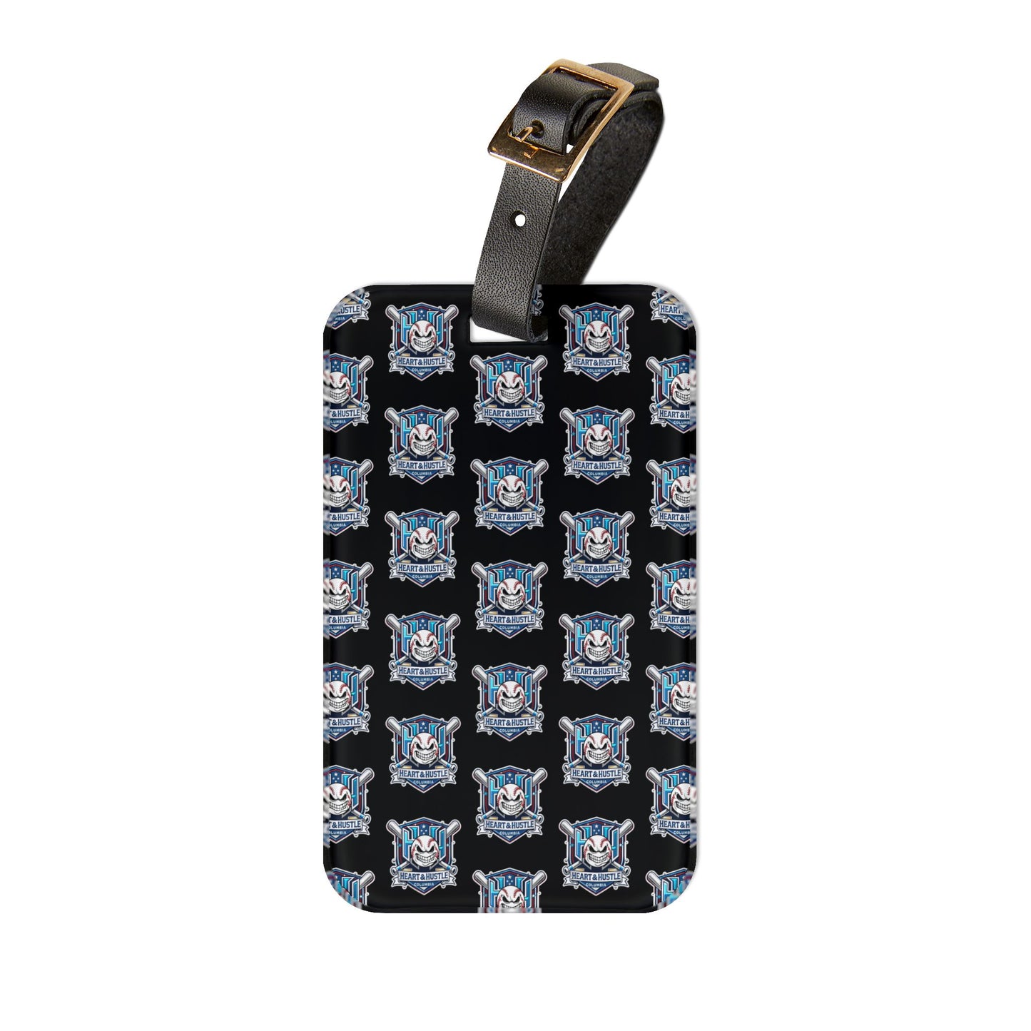 Heart and Hustle Baseball Luggage Tag
