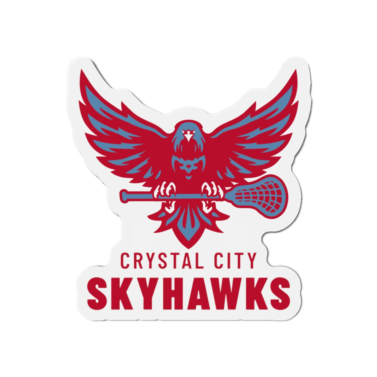Crystal City Skyhawks Die-Cut Magnet