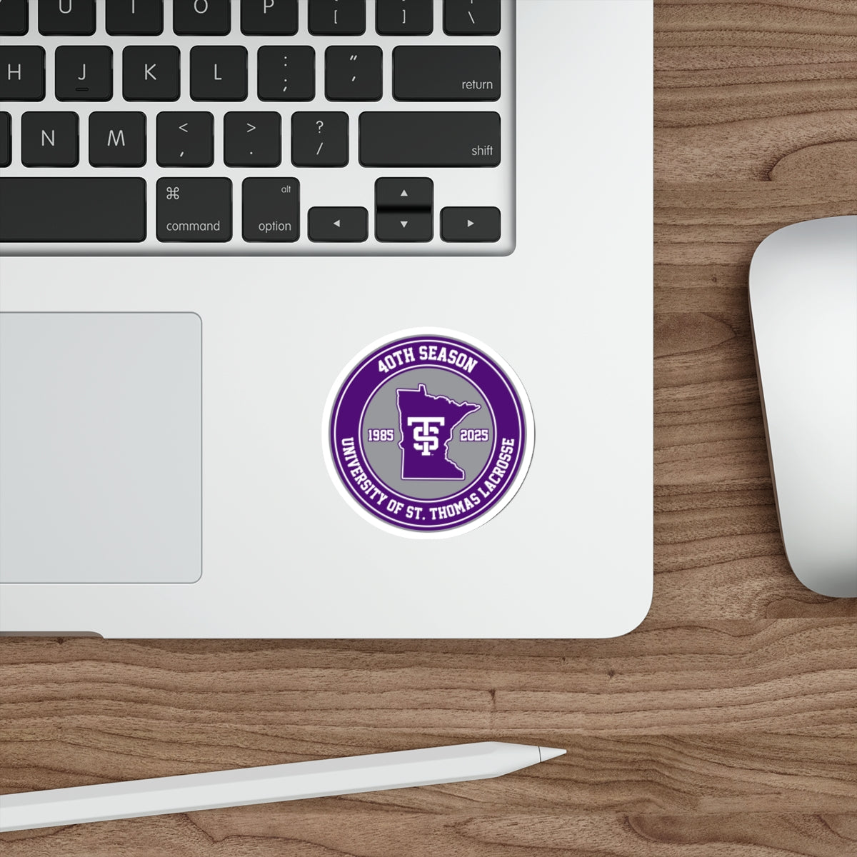 UST Lacrosse Die-Cut Sticker