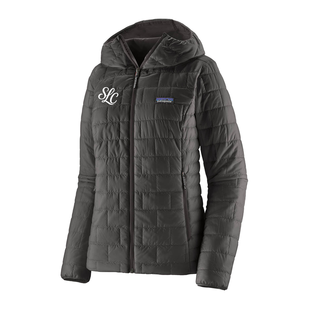 Women's Stallions Lacrosse Patagonia Nano Puff Hoody - Black - SLC monogram
