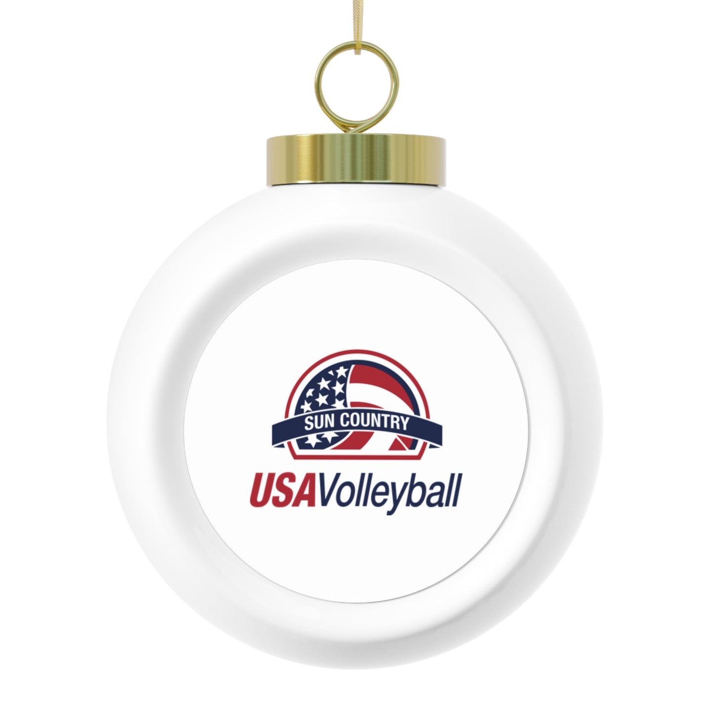 Sun Country Volleyball Christmas Ball Ornament