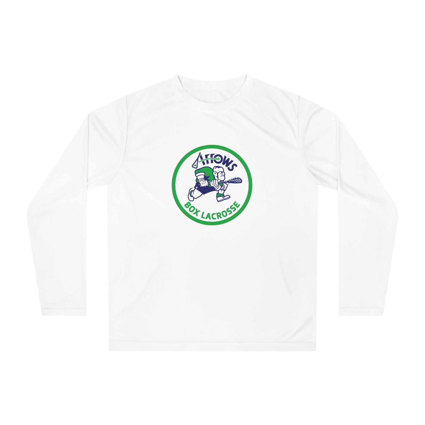 Adult Maryland Arrows Box Lacrosse Team 365 Performance Long Sleeve Shirt