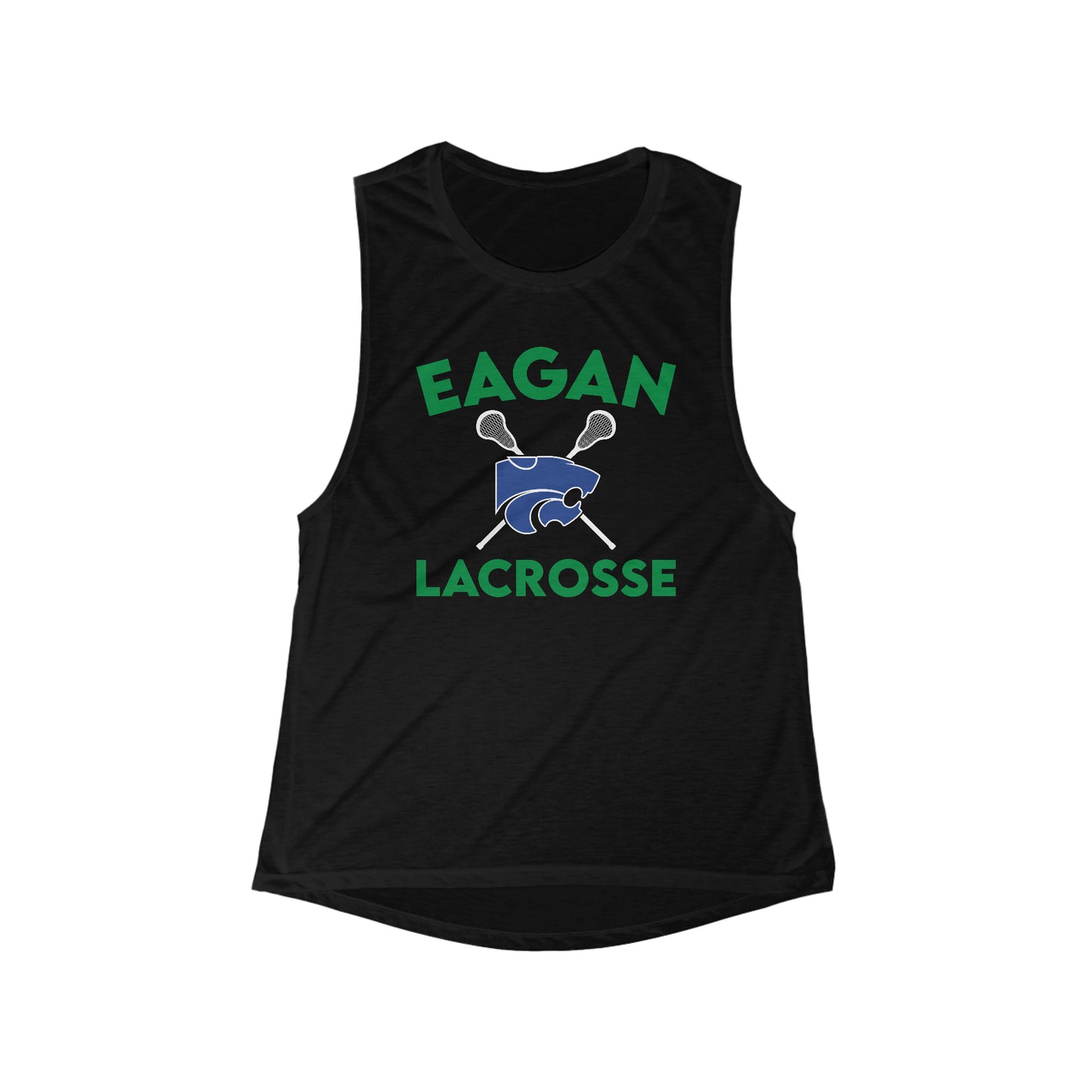 Women's Eagan Boys Lacrosse Bella + Canvas Flowy Scoop Sport Tank